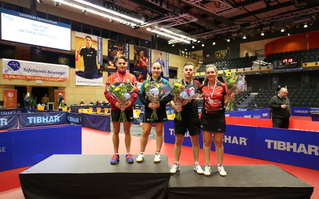 Dobrila Jorguseska en Kas van Oost winnaars mixed dubbel