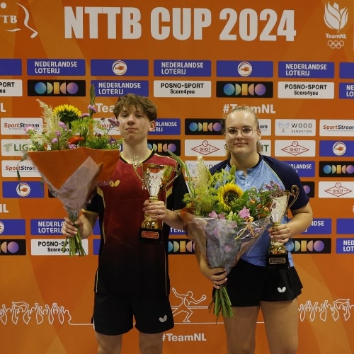 Sam Groenewoud en Anniek van ’t Holt winnen de NTTB Jeugd Cup